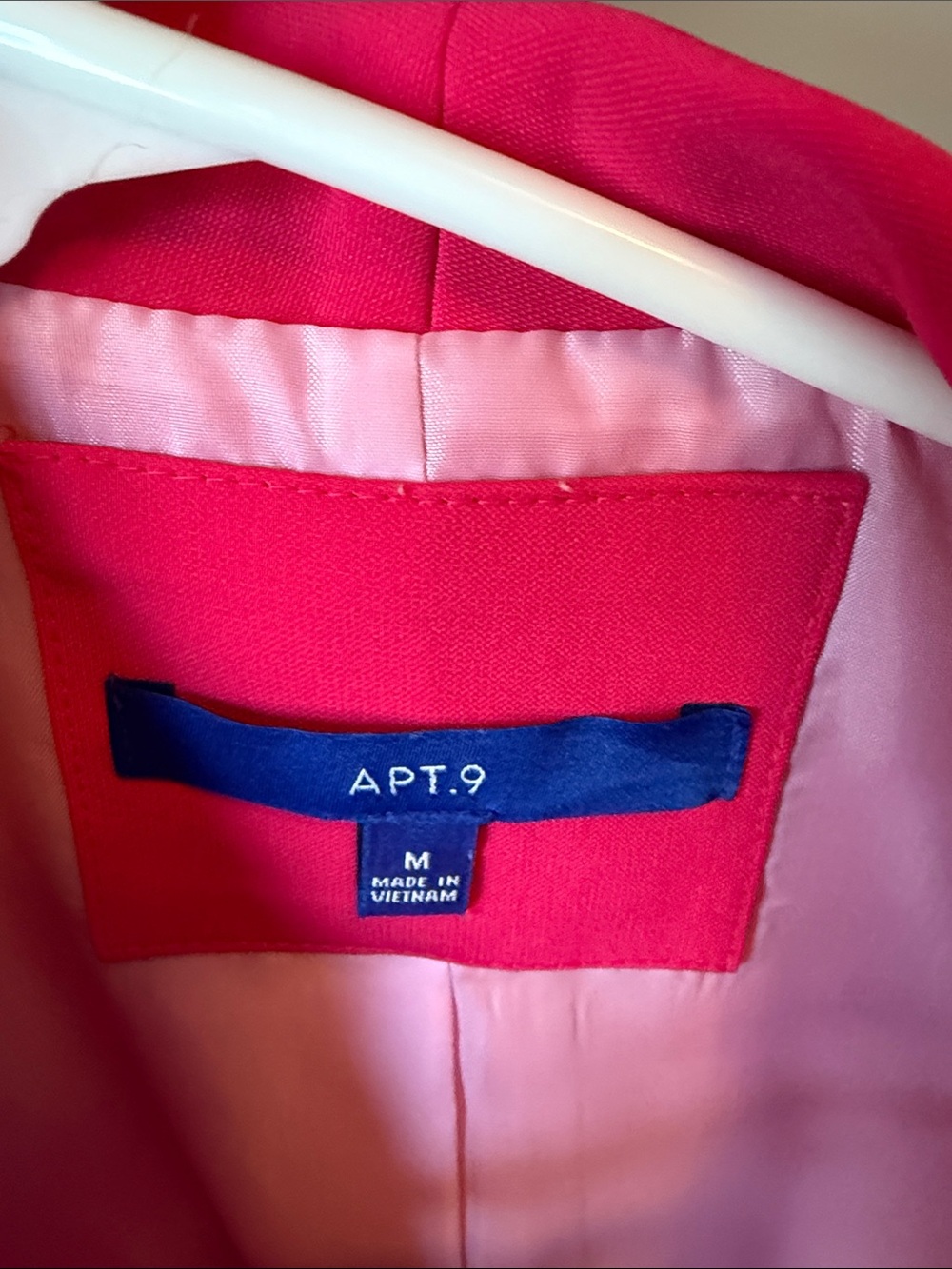 Apt. 9 Women's Hot Pink Open-Front Blazer - Picture 2 of 2